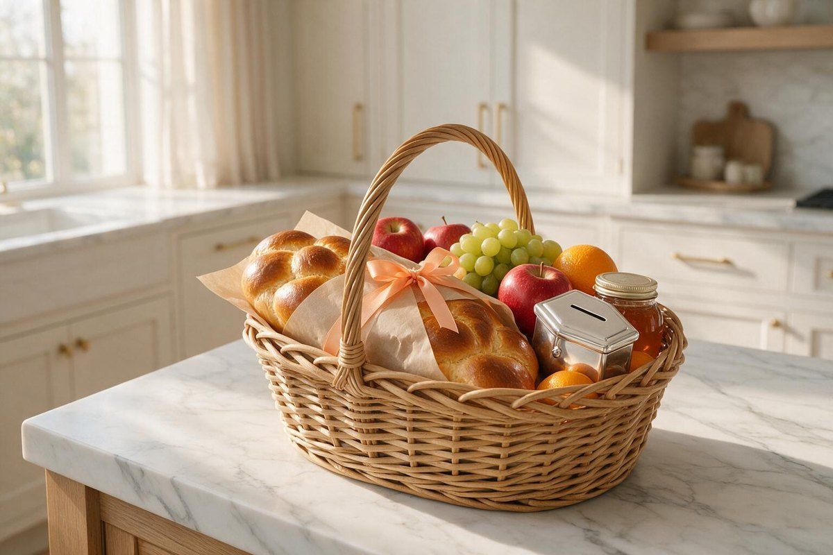 A care basket by a sunny window